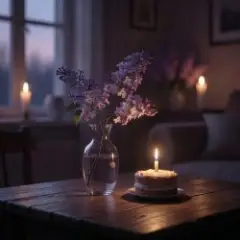 Lonely Lilac Branch