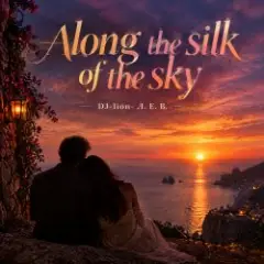 Along the silk of the sky